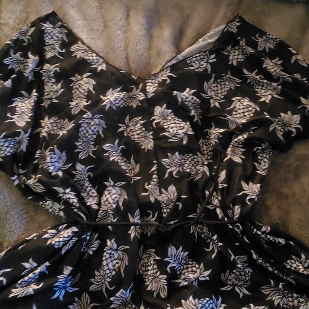 Pineapple Print Coverup